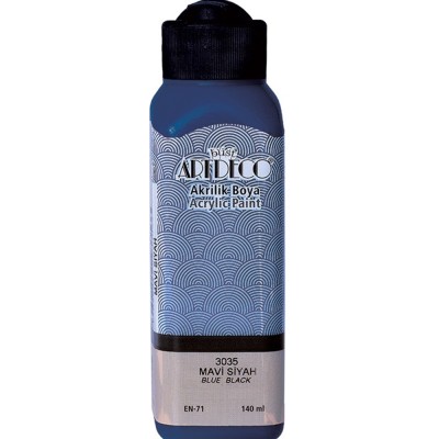 Artdeco Akrilik Boya 140 ML Mavi Siyah 
