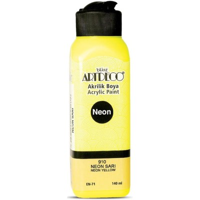 Artdeco Akrilik Boya 140 ML Fosforlu Sarı 