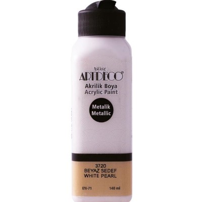 Artdeco Akrilik Boya 140 ML Metalik Beyaz 