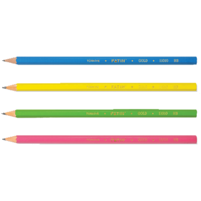 Fatih Kurşun Kalem Mercanlı Gold HB 12'li