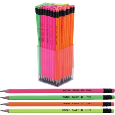 Fatih Kurşun Kalem Fancy Yuvarlak Silgili 72'li 