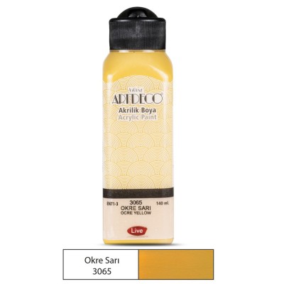 Artdeco Akrilik Boya 140 ML Okre Sarı 