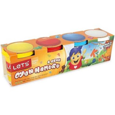 Lets Oyun Hamuru 4 Renk 460 GR 
