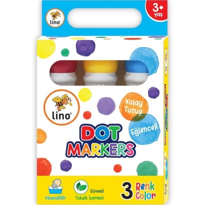 Lino Dot Markers 3 Lü Yıkanabilir 