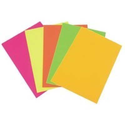 LİNO FOSFORLU FON KARTONU 17OGR. 5 RENK 10'LU 50 X 70