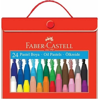 Faber-Castell Pastel Boya Çantalı Köşeli 24 Renk