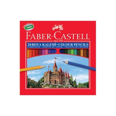Faber-Castell Kuru Boya Red Line Karton Kutu Tam Boy 24 LÜ 