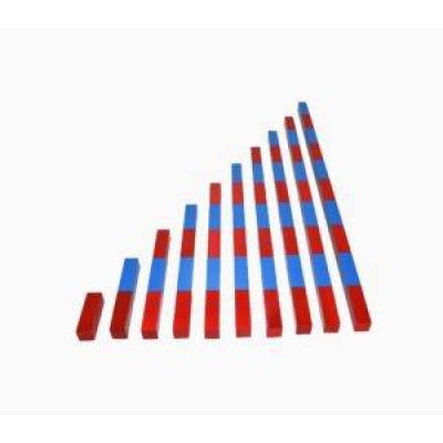 Montessori Kırmızı Mavi Çubuklar